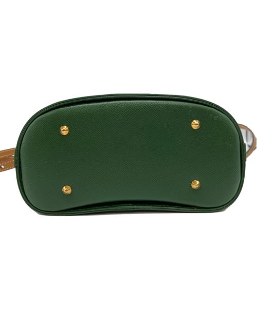 MARK CROSS（マーククロス）MARK CROSS (マーククロス) BICOLOR CROSS GRAIN & SMOOTH CALF BENCHLEY BAG グリーンの古着・服飾アイテム