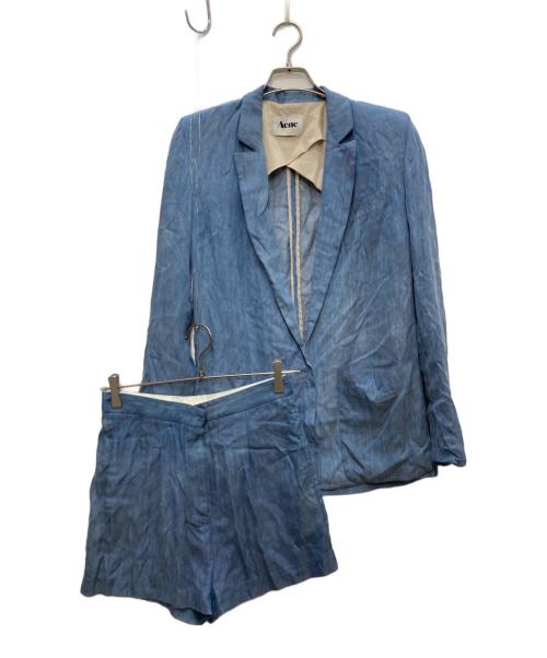 Acne（アクネ）ACNE (アクネ) ハーフパンツセットアップ ブルー サイズ:36の古着・服飾アイテム
