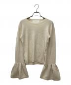 MYLANマイラン）の古着「カシミヤフレアスリーブニット」｜アイボリー