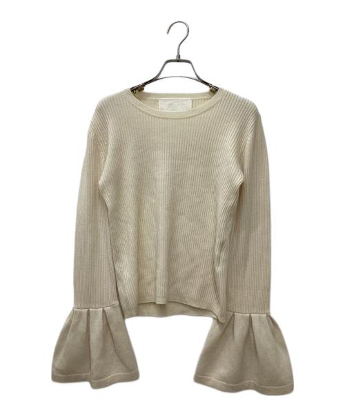 MYLAN（マイラン）MYLAN (マイラン) カシミヤフレアスリーブニット アイボリー サイズ:Freeの古着・服飾アイテム