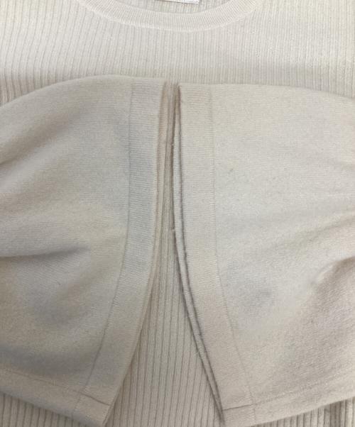 MYLAN（マイラン）MYLAN (マイラン) カシミヤフレアスリーブニット アイボリー サイズ:Freeの古着・服飾アイテム
