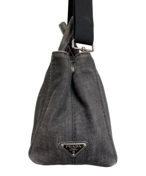 PRADA（プラダ）PRADA (プラダ) カナパデニム トートバッグ ブラックの古着・服飾アイテム