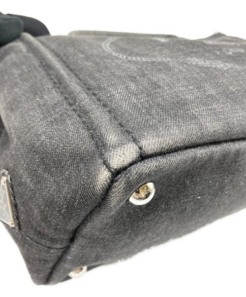 PRADA（プラダ）PRADA (プラダ) カナパデニム トートバッグ ブラックの古着・服飾アイテム