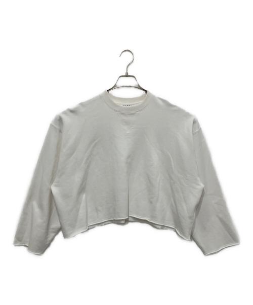 SACRA（サクラ）SACRA (サクラ) EXTRA FINE FLEECE CROPPED TOP ホワイト サイズ:38 未使用品の古着・服飾アイテム
