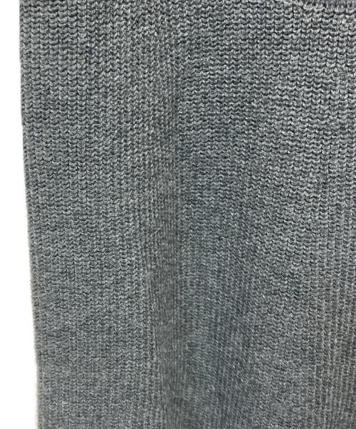 CASA FLINE（カーサフライン）CASA FLINE (カーサフライン) シアーフリルニットドレス グレー サイズ:FREEの古着・服飾アイテム