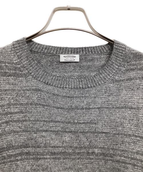 MAATEE&SONS（マーティーアンドサンズ）MAATEE&SONS (マーティーアンドサンズ) RBALPACA カシミヤ SS天竺 グレー サイズ:3の古着・服飾アイテム
