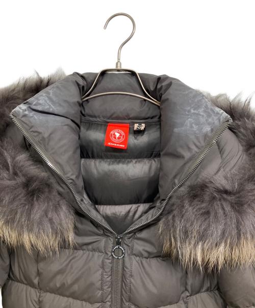 CAPE HORN（ケープホーン）CAPE HORN (ケープホーン) ラクーンファー付ダウンコート ブラウン サイズ:42の古着・服飾アイテム