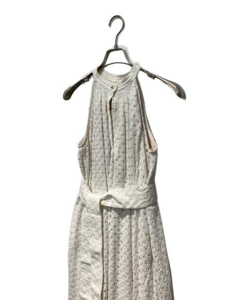 ERADIE（エラディエ）ERADIE (エラディエ) Cotton lace halterneck one-piece ホワイト サイズ:Freeの古着・服飾アイテム