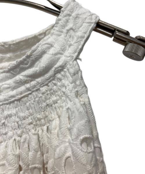 ERADIE（エラディエ）ERADIE (エラディエ) Cotton lace halterneck one-piece ホワイト サイズ:Freeの古着・服飾アイテム