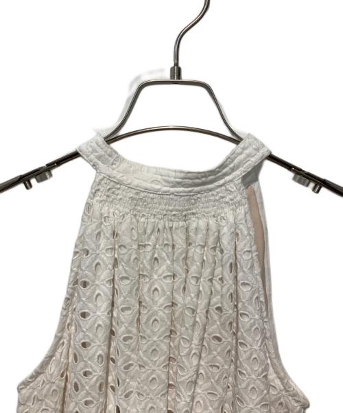 ERADIE（エラディエ）ERADIE (エラディエ) Cotton lace halterneck one-piece ホワイト サイズ:Freeの古着・服飾アイテム