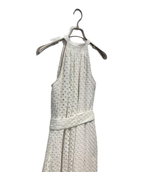 ERADIE（エラディエ）ERADIE (エラディエ) Cotton lace halterneck one-piece ホワイト サイズ:Freeの古着・服飾アイテム
