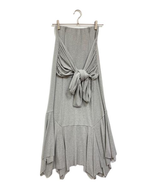 PRANK PROJECT（プランクプロジェクト）PRANK PROJECT (プランクプロジェクト) Jersey Tie Skirt グレー サイズ:36の古着・服飾アイテム