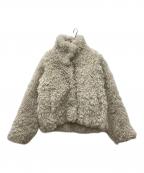 OHOTOROオオトロ）の古着「lather fur jacket」｜アイボリー