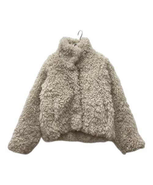 OHOTORO（オオトロ）OHOTORO (オオトロ) lather fur jacket アイボリー サイズ:Freeの古着・服飾アイテム