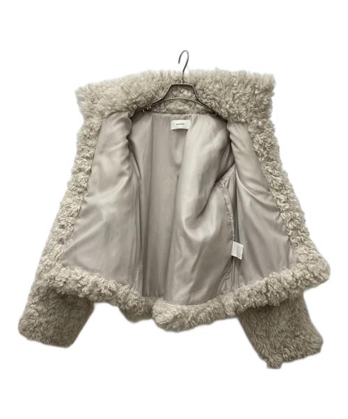 OHOTORO（オオトロ）OHOTORO (オオトロ) lather fur jacket アイボリー サイズ:Freeの古着・服飾アイテム