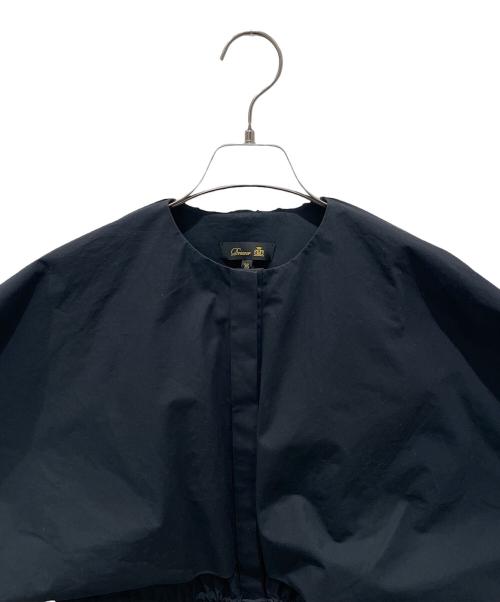 DRAWER（ドゥロワー）DRAWER (ドゥロワー) コットンタイプライター バルーンスリーブワンピース ブラック サイズ:36の古着・服飾アイテム