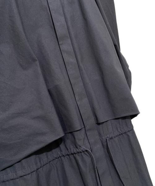 DRAWER（ドゥロワー）DRAWER (ドゥロワー) コットンタイプライター バルーンスリーブワンピース ブラック サイズ:36の古着・服飾アイテム