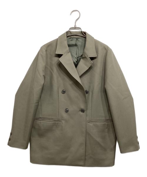 THREE DOTS（スリードッツ）THREE DOTS (スリードッツ) Wool twill jacket ベージュ サイズ:XSの古着・服飾アイテム