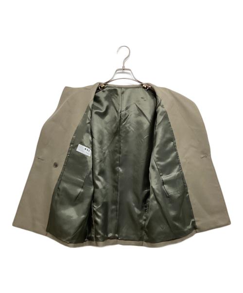 THREE DOTS（スリードッツ）THREE DOTS (スリードッツ) Wool twill jacket ベージュ サイズ:XSの古着・服飾アイテム