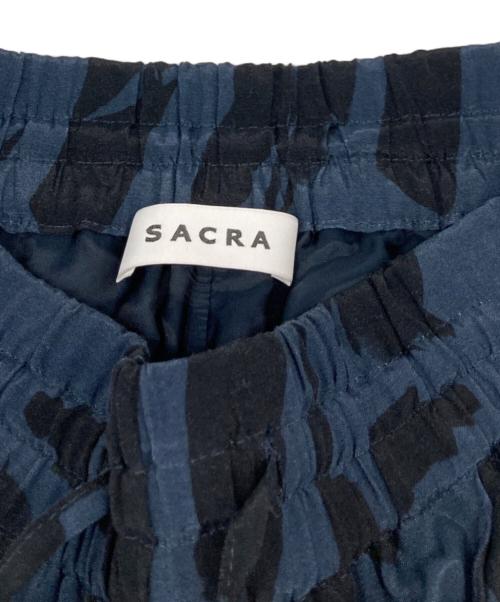 SACRA（サクラ）SACRA (サクラ) ABSTRACT PAINTING PANTS/アブストラクトペインティングパンツ ネイビー サイズ:36の古着・服飾アイテム