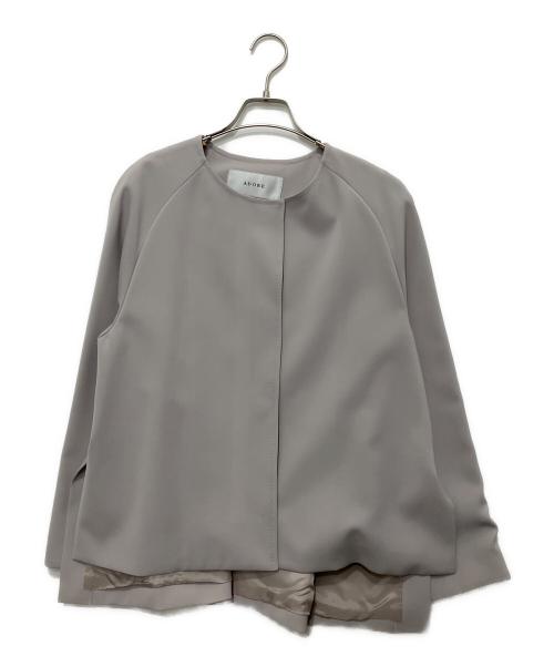 ADORE（アドーア）ADORE (アドーア) イージージョーゼットジャケット グレー サイズ:36の古着・服飾アイテム