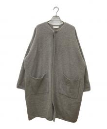 KAGURE（カグレ）の古着「強縮ウールニットコート」｜グレー