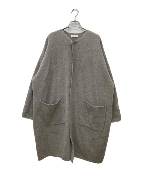 KAGURE（カグレ）KAGURE (カグレ) 強縮ウールニットコート グレー サイズ:Freeの古着・服飾アイテム