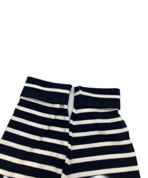 Yonetomi（ヨネトミ）Yonetomi (ヨネトミ) WAVE COTTON BASQUE KNIT PULLOVER ネイビー サイズ:3の古着・服飾アイテム