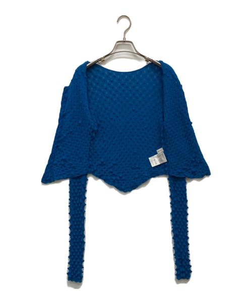 MAISON SPECIAL（メゾンスペシャル）MAISON SPECIAL (メゾンスペシャル) 2WAYトゲトゲニットトップ ブルー サイズ:Fの古着・服飾アイテム
