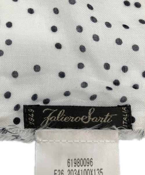 FALIERO SARTI（ファリエロサルティ）Faliero Sarti (ファリエロサルティ) シルク混スカーフ ブラックの古着・服飾アイテム