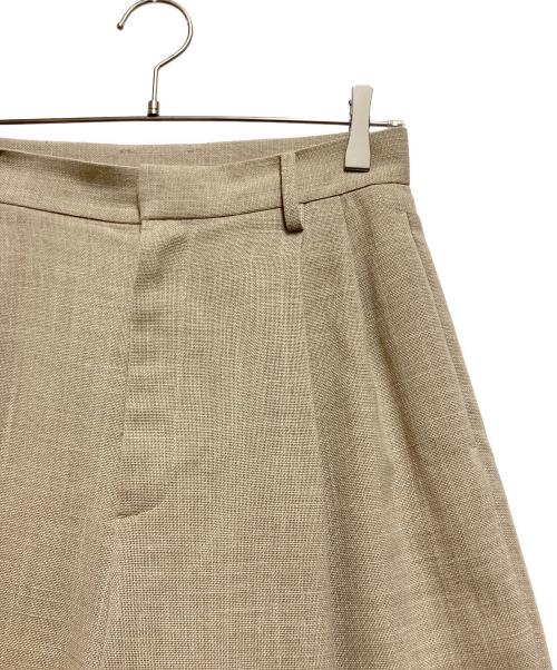 Whim Gazette（ウィムガゼット）Whim Gazette (ウィムガゼット) ジュートライクタックパンツ ベージュ サイズ:38の古着・服飾アイテム