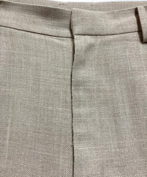Whim Gazette（ウィムガゼット）Whim Gazette (ウィムガゼット) ジュートライクタックパンツ ベージュ サイズ:38の古着・服飾アイテム
