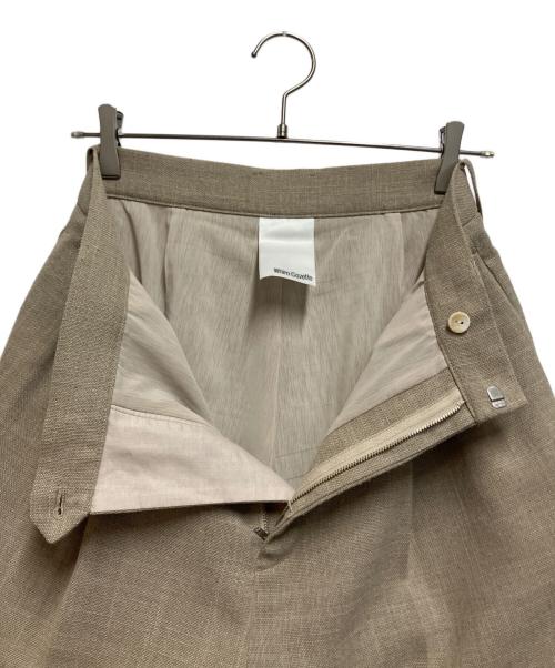 Whim Gazette（ウィムガゼット）Whim Gazette (ウィムガゼット) ジュートライクタックパンツ ベージュ サイズ:38の古着・服飾アイテム