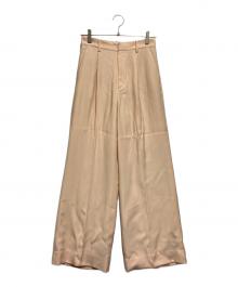 Plage（プラージュ）の古着「washable straight パンツ」｜ベージュ