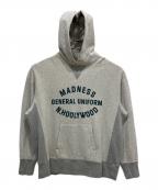 N.HOOLYWOOD×MADNESSエヌ ハリウッド×マッドネス）の古着「アーチプリントプルオーバーパーカー」｜グレー