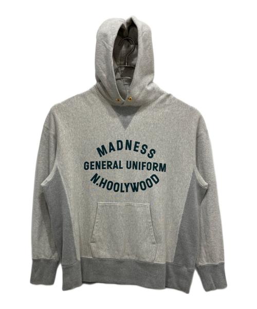 N.HOOLYWOOD（エヌ ハリウッド）N.HOOLYWOOD (エヌ ハリウッド) MADNESS (マッドネス) アーチプリントプルオーバーパーカー グレー サイズ:36の古着・服飾アイテム