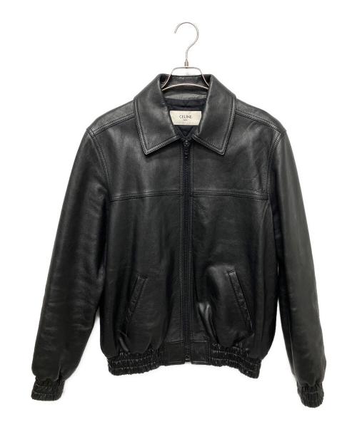 CELINE（セリーヌ）CELINE (セリーヌ) レザージャケット　2EB53280D ブラック サイズ:46の古着・服飾アイテム
