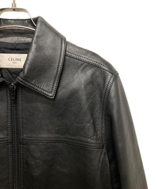 CELINE（セリーヌ）CELINE (セリーヌ) レザージャケット　2EB53280D ブラック サイズ:46の古着・服飾アイテム