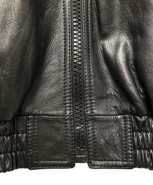 CELINE（セリーヌ）CELINE (セリーヌ) レザージャケット　2EB53280D ブラック サイズ:46の古着・服飾アイテム