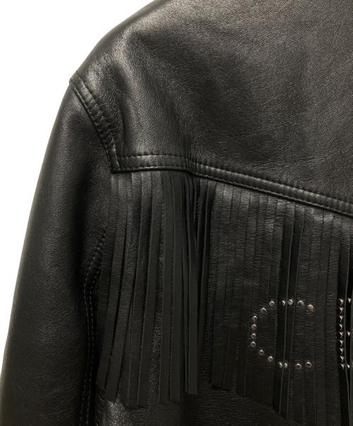 CELINE（セリーヌ）CELINE (セリーヌ) レザージャケット　2EB53280D ブラック サイズ:46の古着・服飾アイテム