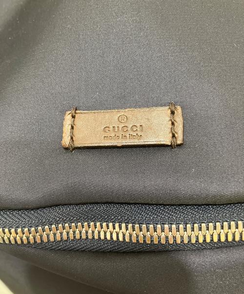 GUCCI（グッチ）GUCCI (グッチ) バックパック ネイビー×グレーの古着・服飾アイテム