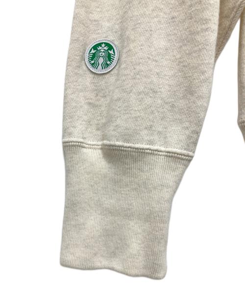 Champion（チャンピオン）Champion (チャンピオン) STARBUCKS (スターバックス) BEAMS (ビームス) リバースウィーブスウェット グレー サイズ:Lの古着・服飾アイテム