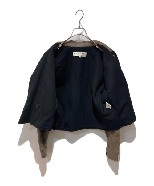 Christian Dior PRET-A-PORTER（クリスチャンディオールプレタポルテ）Christian Dior PRET-A-PORTER (クリスチャンディオールプレタポルテ) フェイクレザージャケット ブラウン サイズ:Mの古着・服飾アイテム