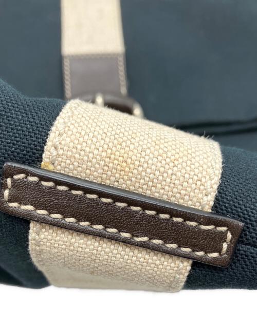 LOEWE（ロエベ）LOEWE (ロエベ) キャンバスショルダーバッグ ネイビーの古着・服飾アイテム