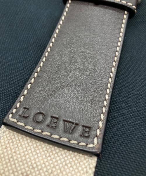 LOEWE（ロエベ）LOEWE (ロエベ) キャンバスショルダーバッグ ネイビーの古着・服飾アイテム