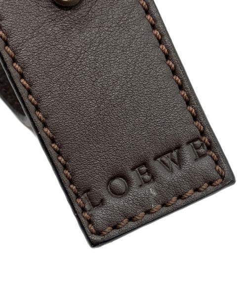 LOEWE（ロエベ）LOEWE (ロエベ) キャンバスショルダーバッグ ネイビーの古着・服飾アイテム