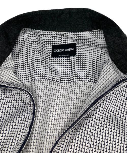 GIORGIO ARMANI（ジョルジョアルマーニ）GIORGIO ARMANI (ジョルジョアルマーニ) ジップアップシャツ ネイビー サイズ:40の古着・服飾アイテム
