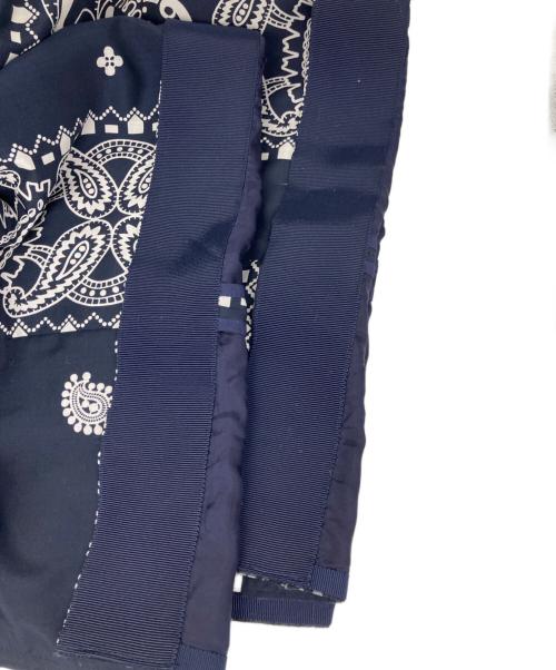 sacai（サカイ）sacai (サカイ) PAISLEY SLIT WIDE PANTS ネイビー サイズ:3 未使用品の古着・服飾アイテム