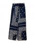 sacai (サカイ) PAISLEY SLIT WIDE PANTS ネイビー サイズ:3 未使用品：13000円