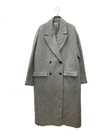 ESTNATION（エストネーション）の古着「ベビーアルパカピークドラペルチェスターコート」｜グレー